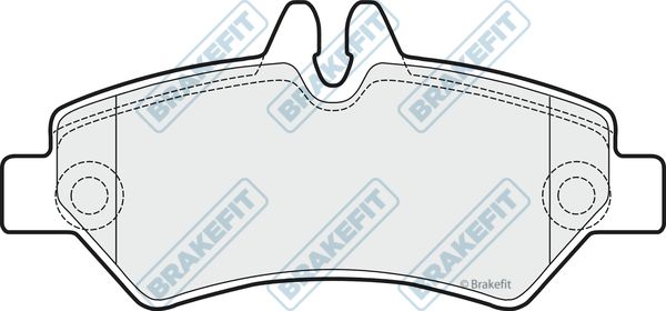 APEC BRAKING stabdžių trinkelių rinkinys, diskinis stabdys PD3091